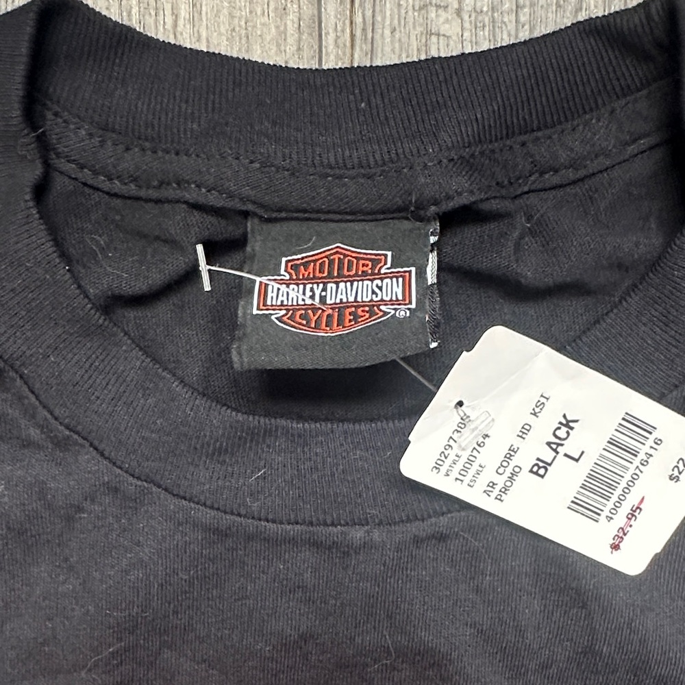 NWT Harley-Davidson Mens Las Vegas Nevada Classic T-Shirt Black Orange Size L - Picture 5 of 6